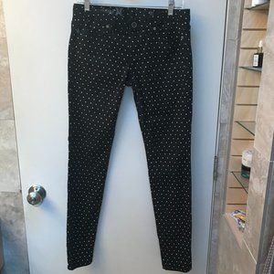 Hurley Black Polka Dot Skinny Legging Jeans